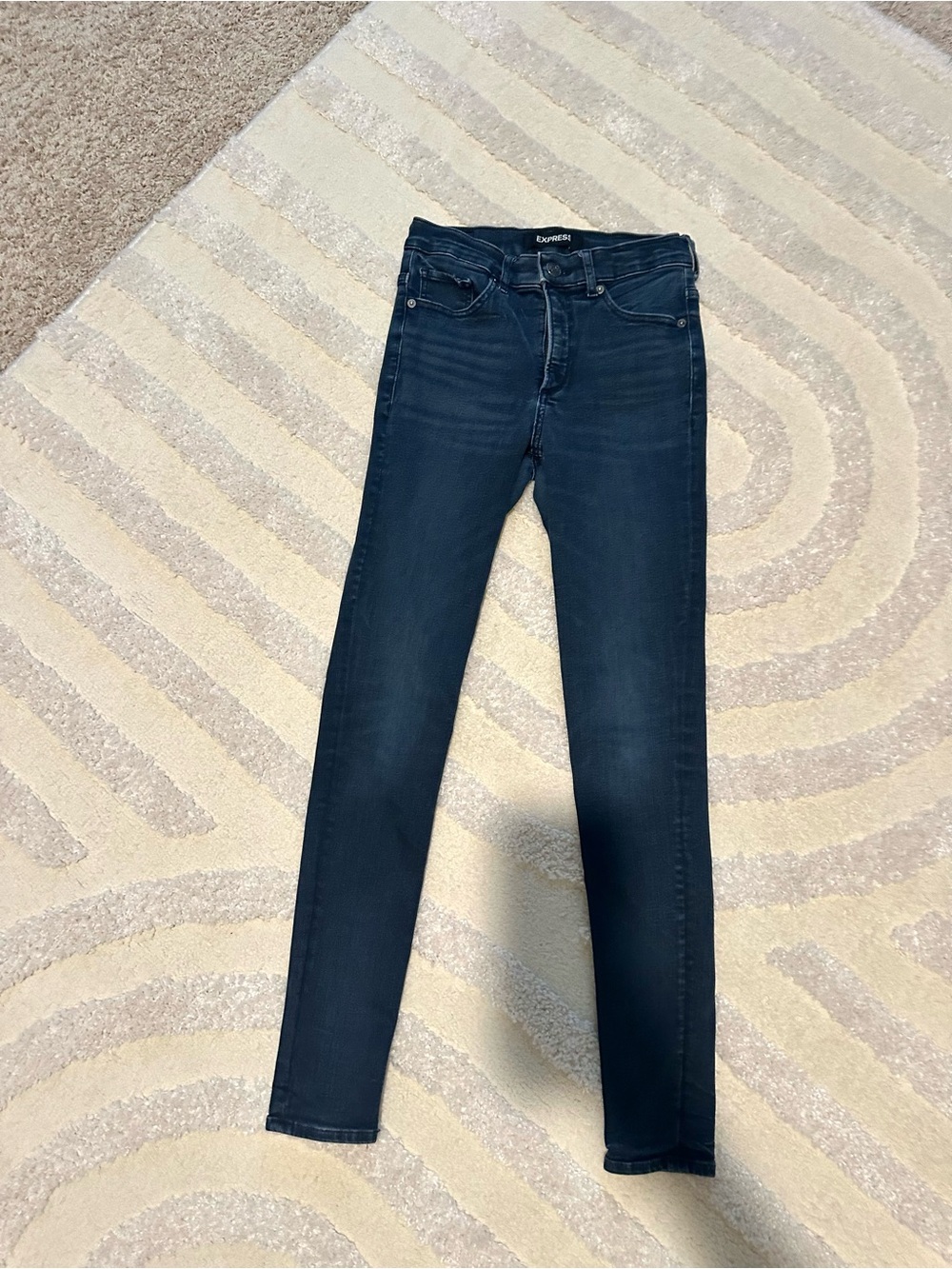 Express Women's Dark Blue Skinny Jeans